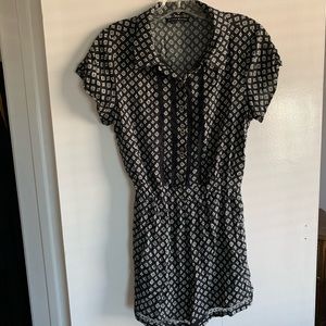 Black & White Lace romper